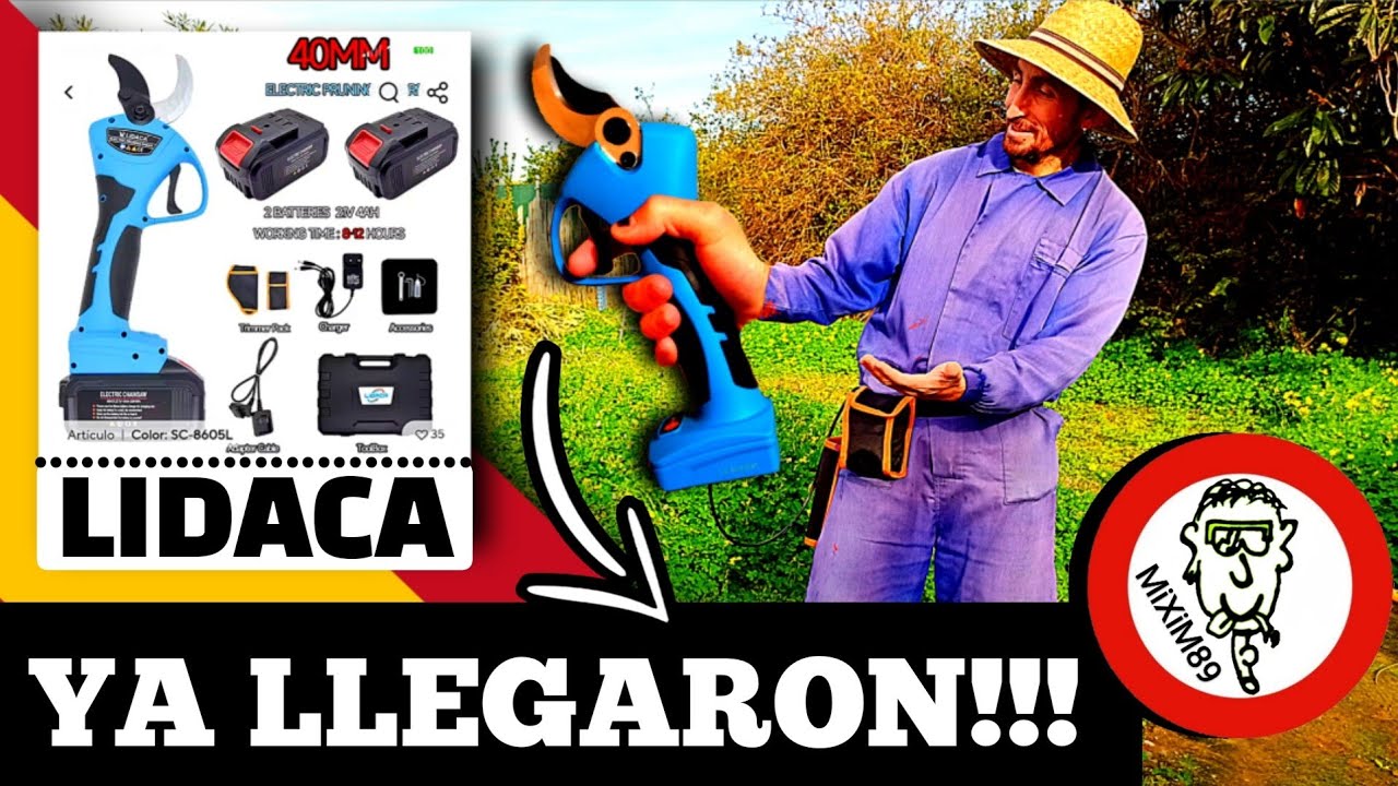 TIJERAS de PODA a BATERÍA LIDACA 40 mm ¿Valen la Pena? by mixim89