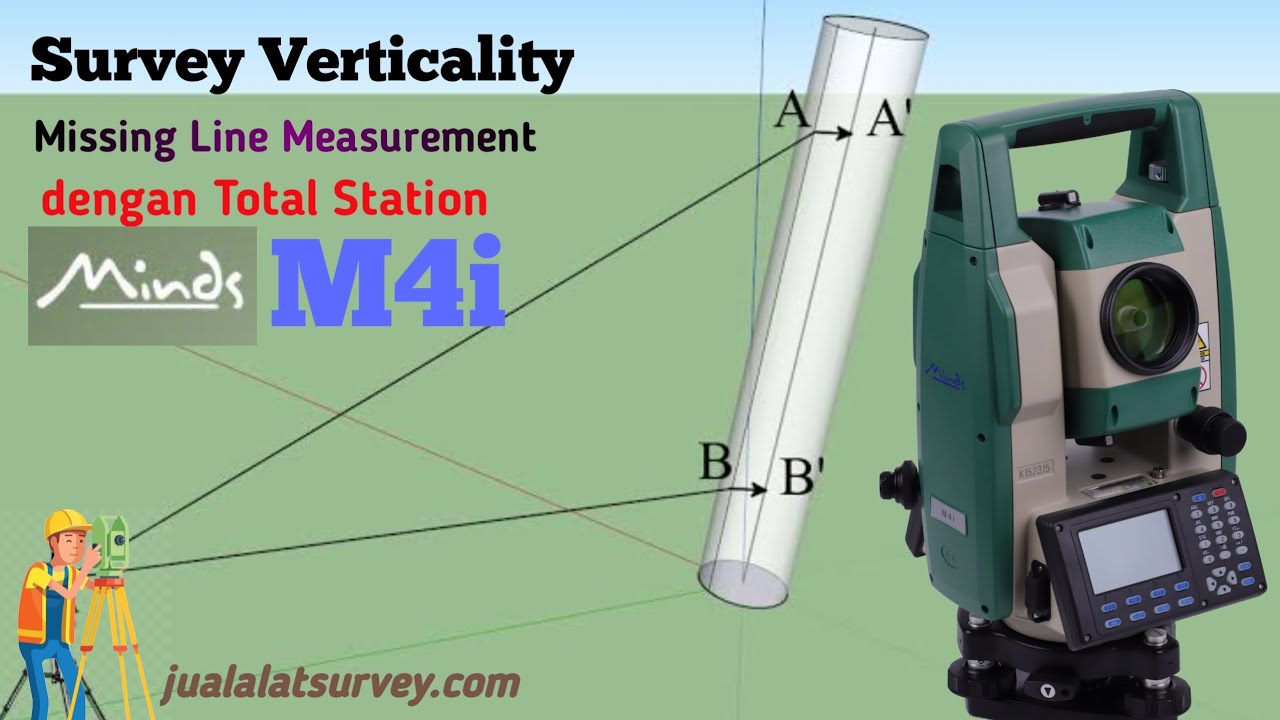 Survey Verticality dan Missing Line Measurement dengan TS Minds M4i #tutorial #totalstation