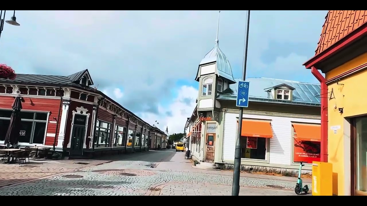 🌍 Walking Tour: Old Rauma, Finland | August 2025 | 22°C 🌿
