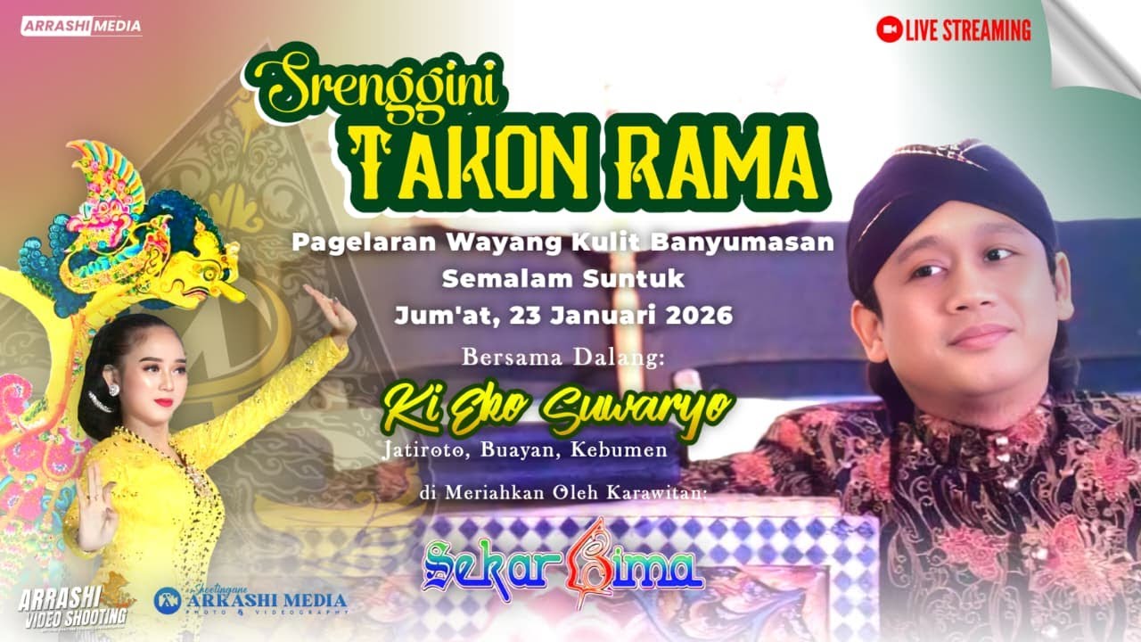 LIVE WAYANG KULIT DALANG KI EKO SUWARYO MALAM INI 23 JANUARI 2026‼️