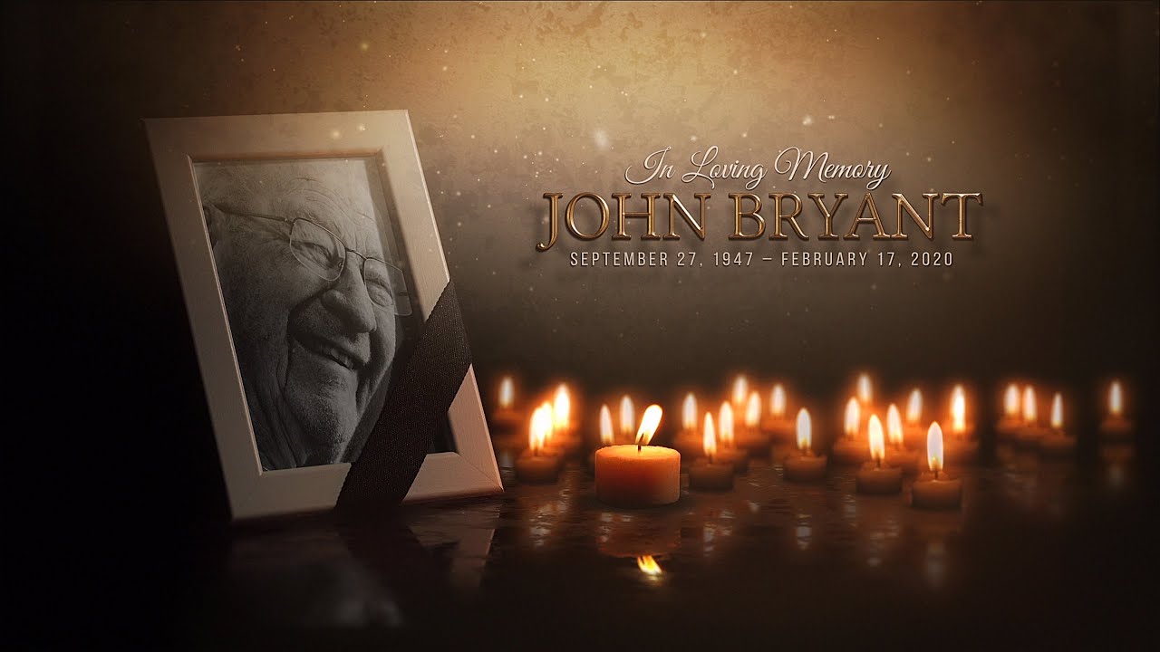 Funeral Memorial Card After Effects Template