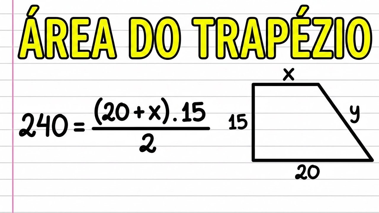 Qual o Valor de X e Y no Trapézio Retângulo?