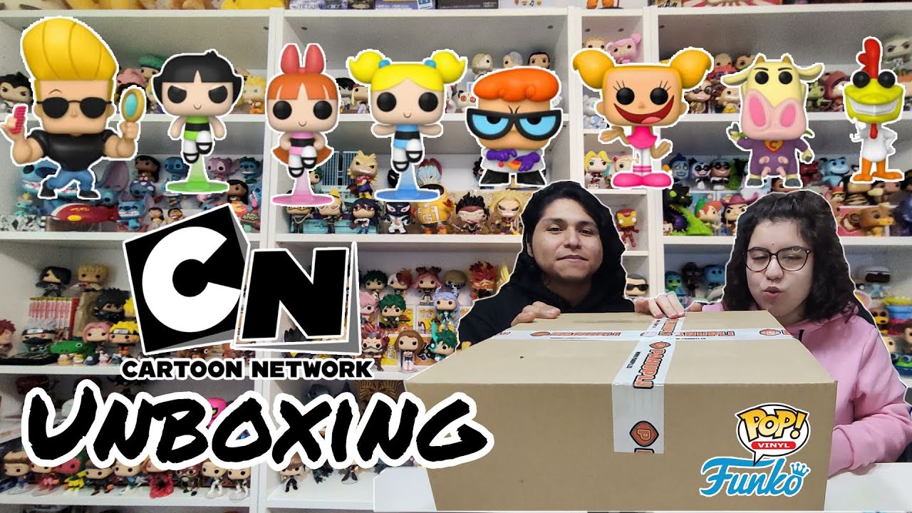 Unboxing Funko Pop Johnny Bravo | Funko pop Super Nenas | Funko pop Vaca y Pollo | Cartoon Network