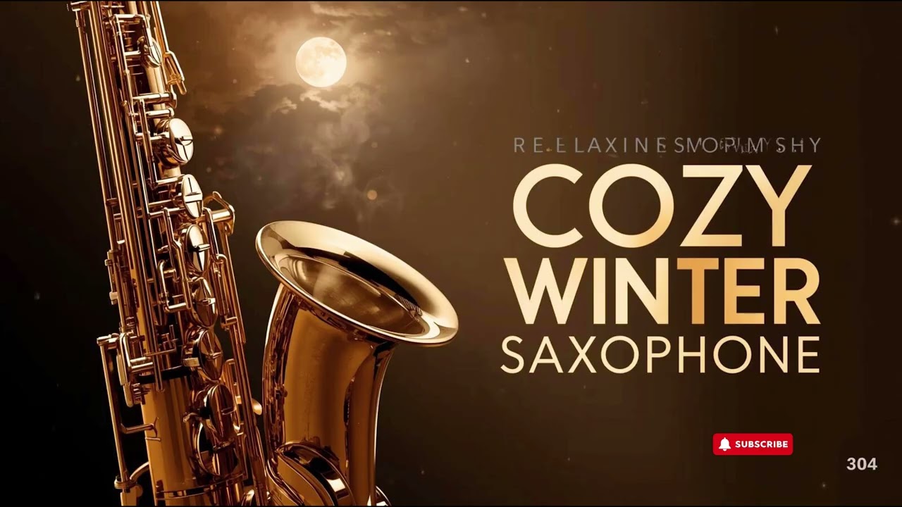 Fireside Blue Hour 🔥❄️ Cozy Winter Smooth Jazz Blues Saxophone – Full Album