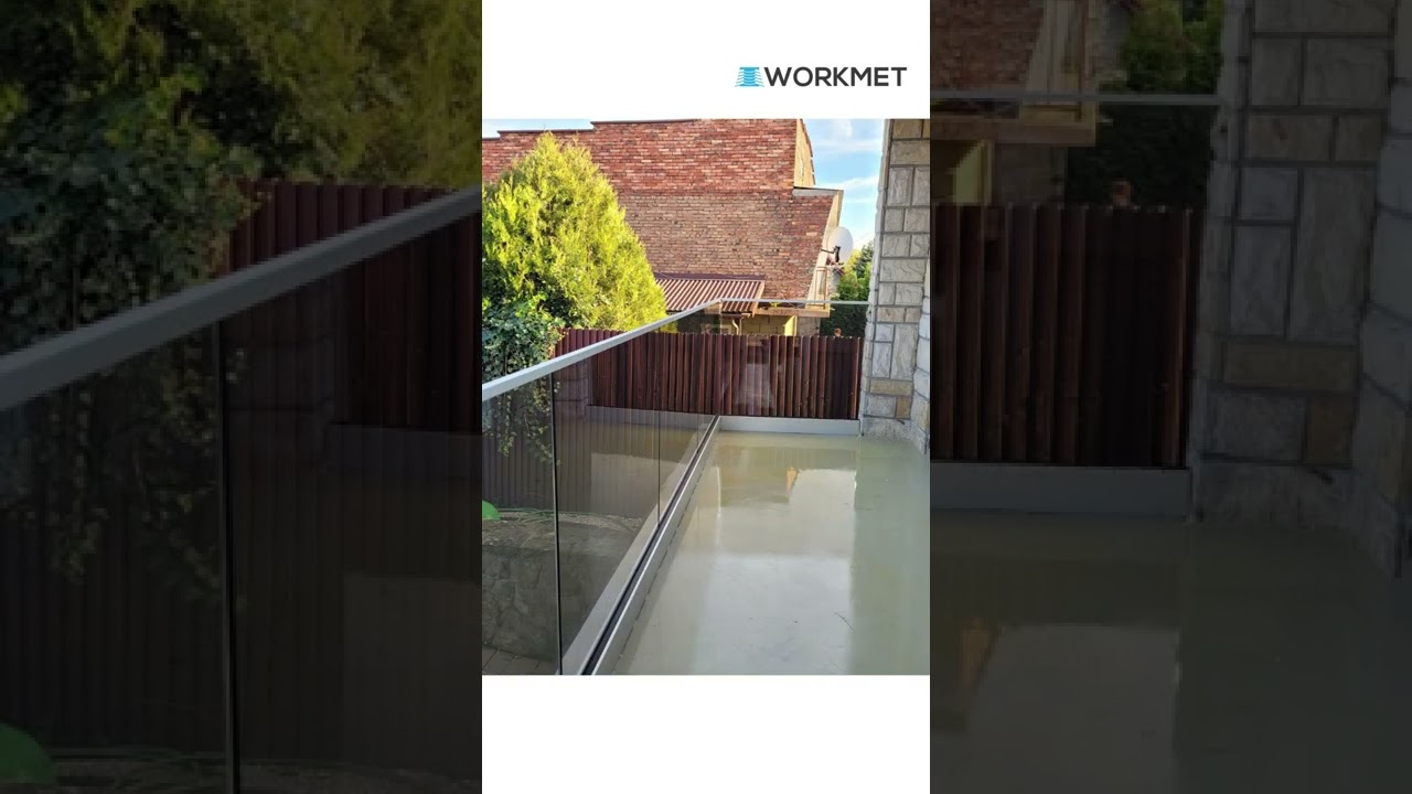 Zero słupk&oacute;w, tylko szkło - Workmet Balustrady Szklane