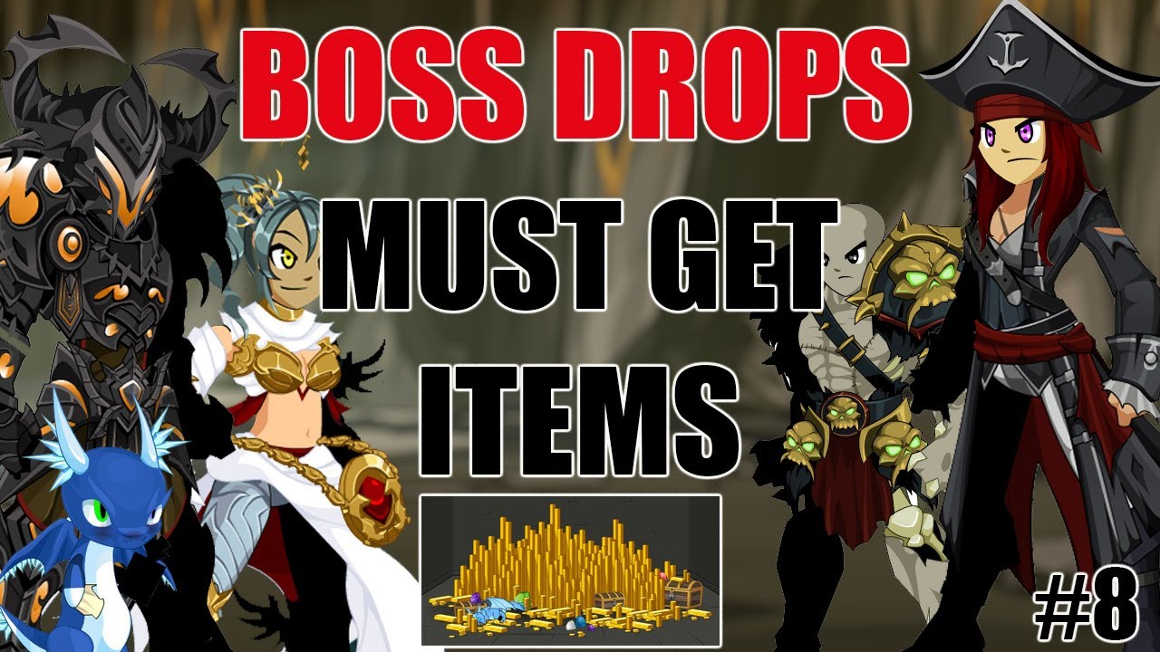 AQW Must Get Boss Drops And Their Items #8 | Blacksea Captain - Flamescourge Warrior + More!