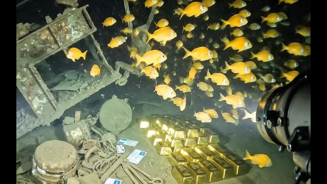 TREASURE UNDER THE SEA! Lost GOLD Bars Found in a Sunken Tunnel… Could This Be Real?” #treasure #ai