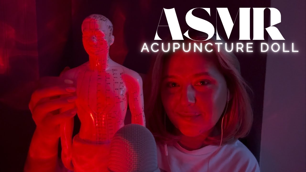 ASMR ✨ Acupuncture doll (gripping, tapping, scratching, massage)