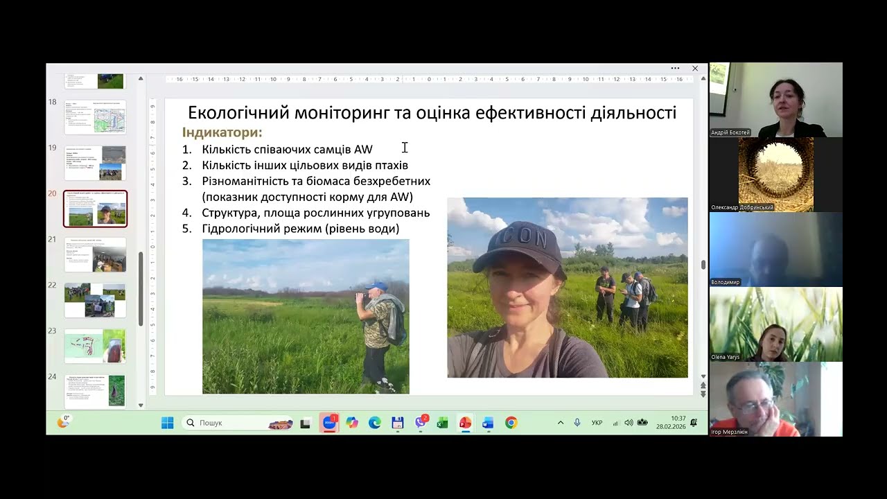 36 засідання Західноукраїнського орнітологічного товариства 28 лютого 2026 року. Частина 1.