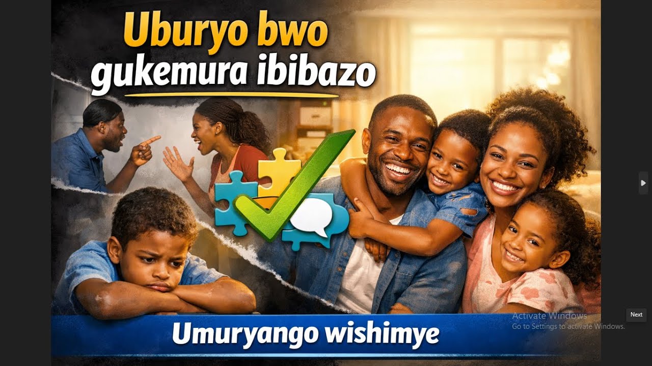 Uburyo bwo gukemura ibibazo.  Umuryango wishimye