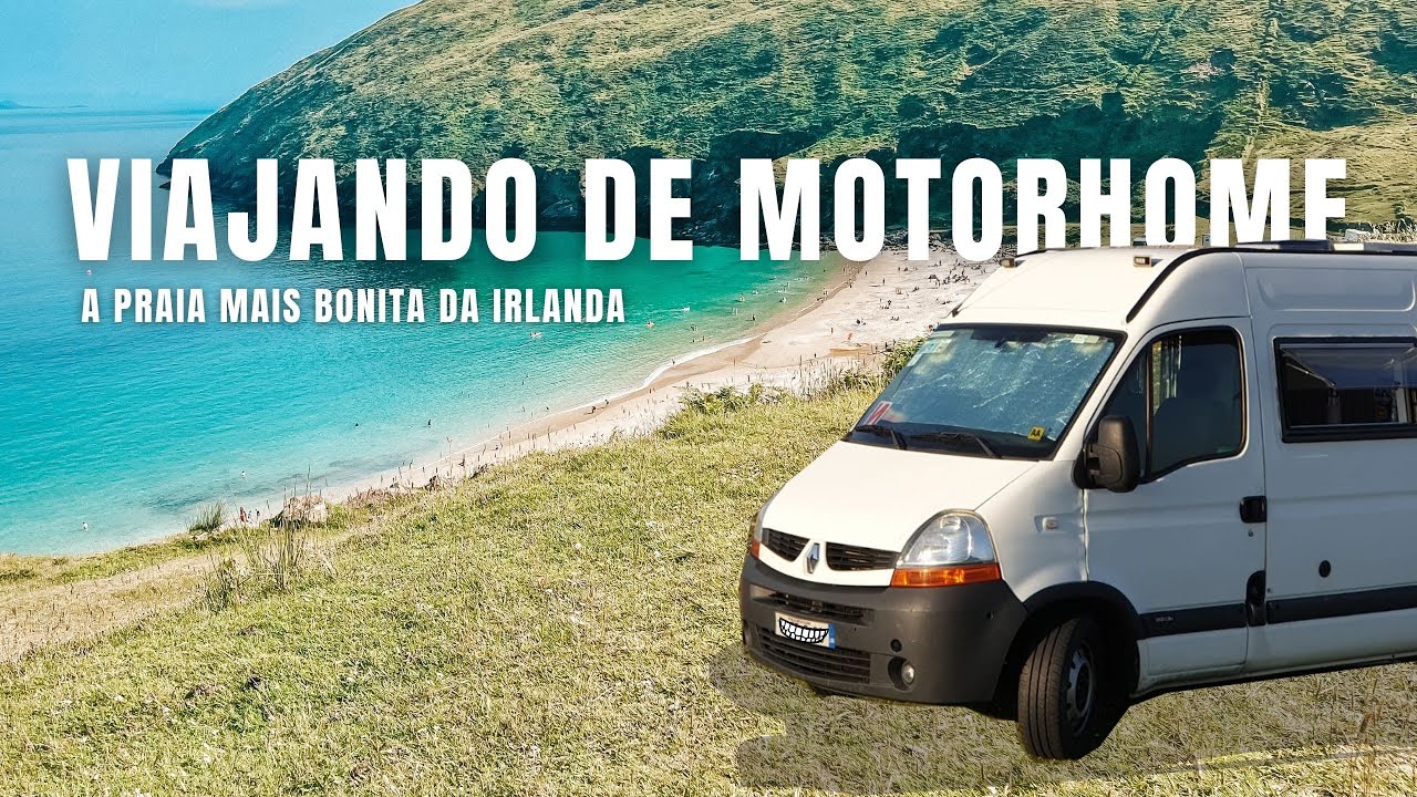 Viajando de Motorhome pela Irlanda - A praia mais BONITA do país