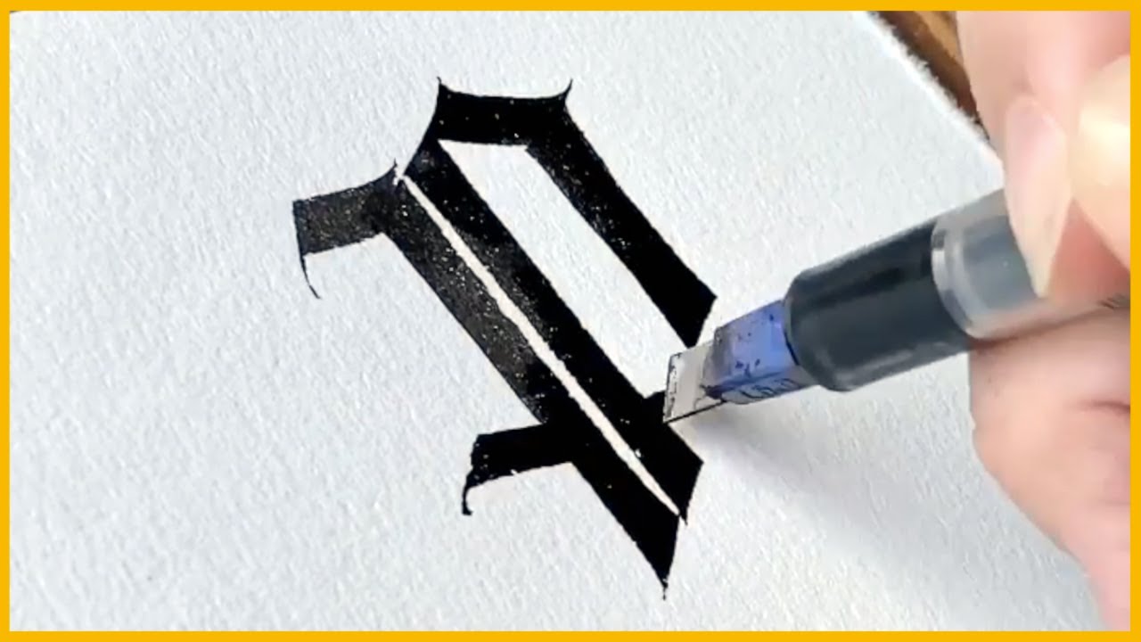 SATISFYING MODERN GOTHIC CALLIGRAPHY WITH A PILOT PARALLEL PEN