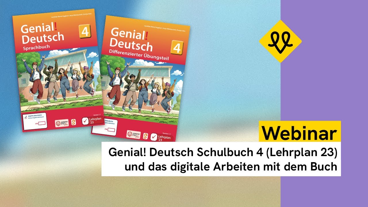 Webinar: Genial! Deutsch Schulbuch 4 (Lehrplan 23) und das digitale Arbeiten mit dem Buch
