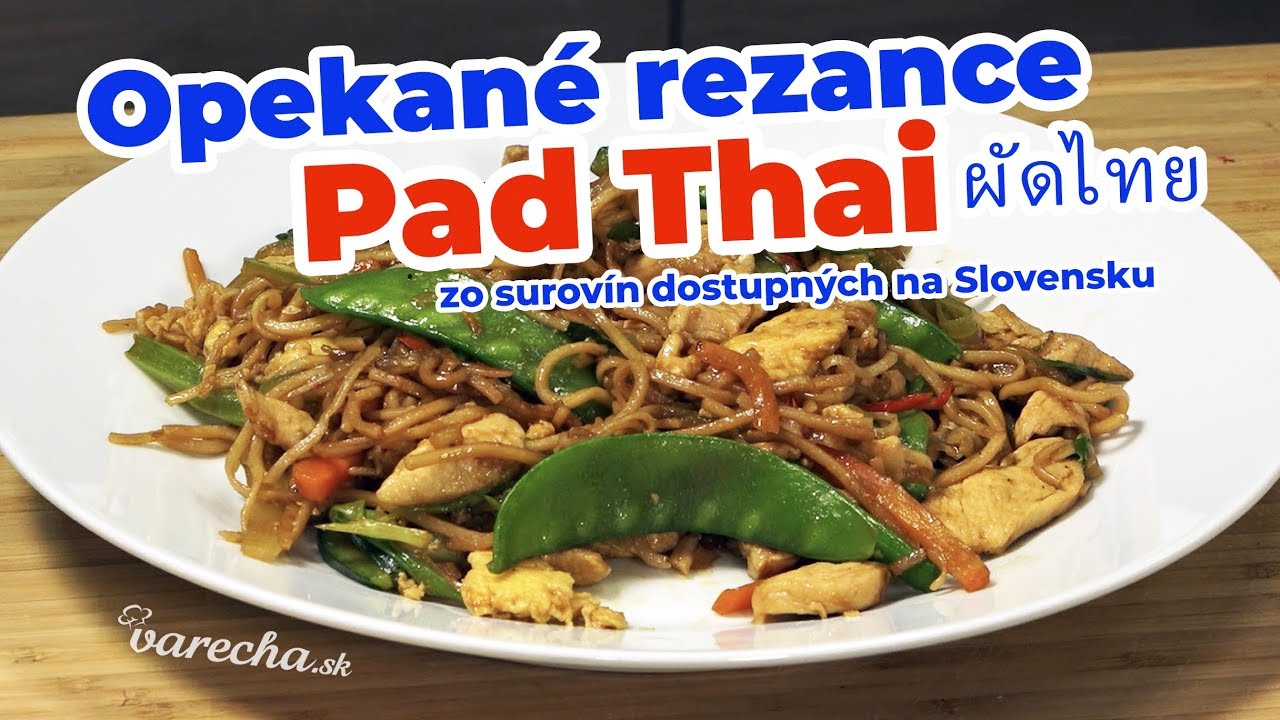 Opekané rezance Pad Thai ผัดไทย - recept