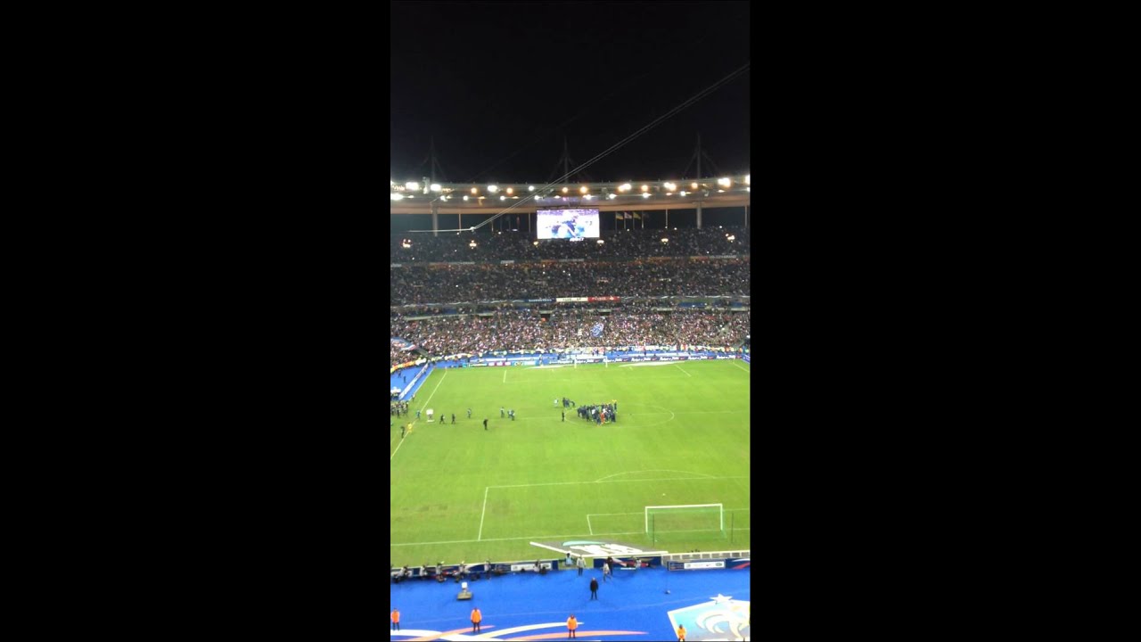 France Ukraine (3-0) au Stade de France - ambiance après le coup sifflet final