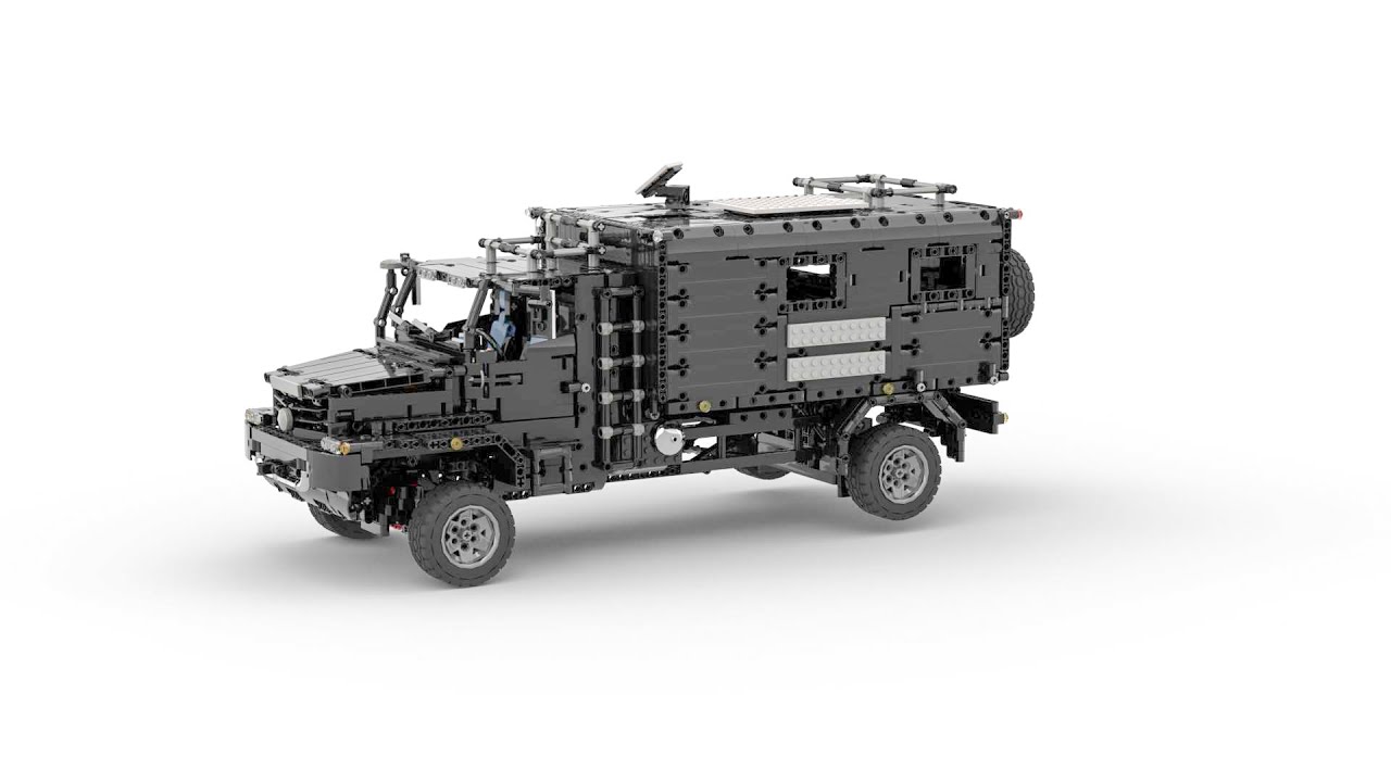4x4  Reisetruck &ndash; Klemmbausteinmodell mit Bauanleitung