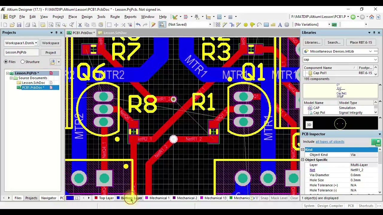 Проектирование печатной платы в Altium designer