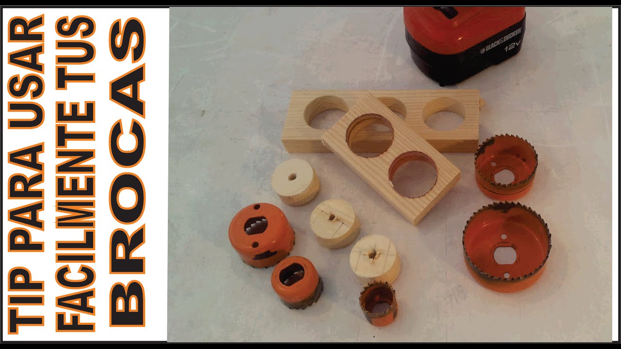 TIP PARA USAR BROCAS CORTA CIRCULOS / SIERRAS CORTA CIRCULOS O SACA BOCADOS / #arbricolaje