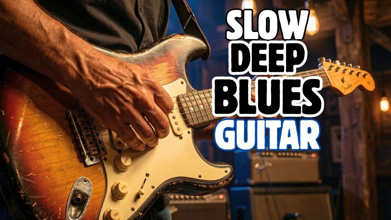 Slow Deep Blues Guitar Instrumental for Night Drive and Quiet Moments | Deep Tone Blues
