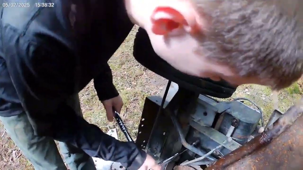 (Part 1) We flipped a lawnmower to *almost* take the engine out