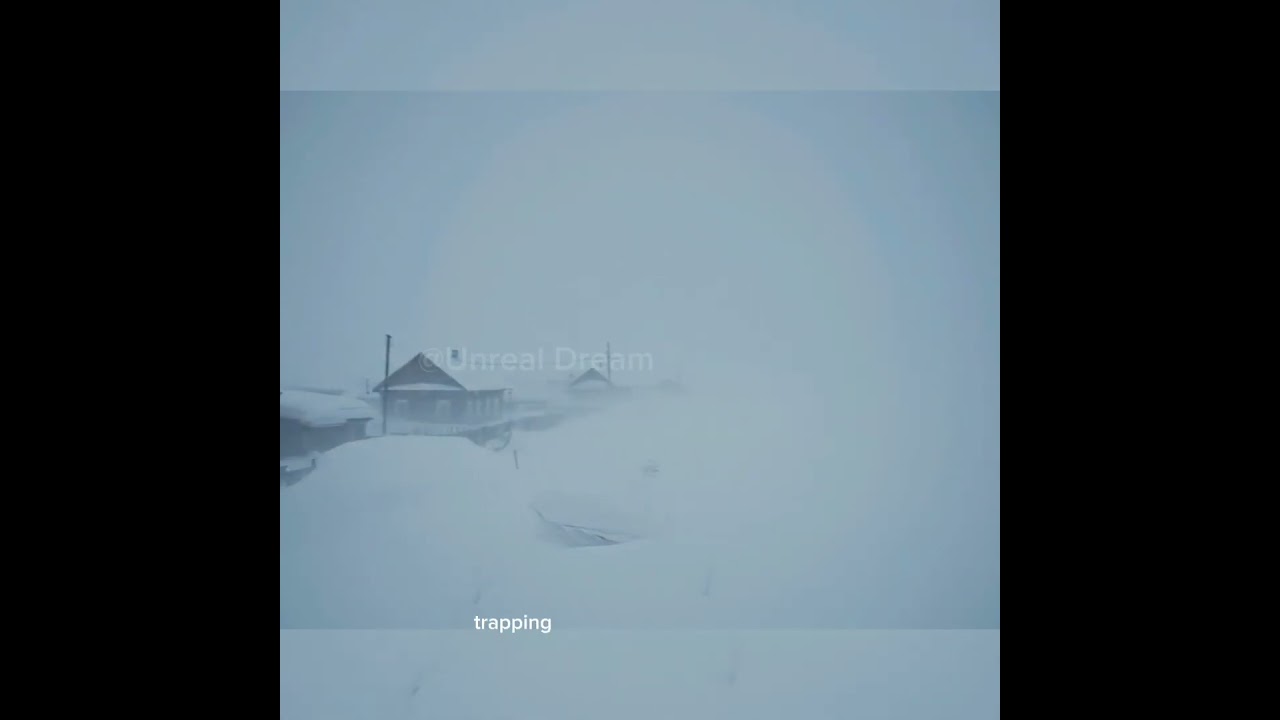 Blinding Blizzard in Siberia #snow #snowstorm