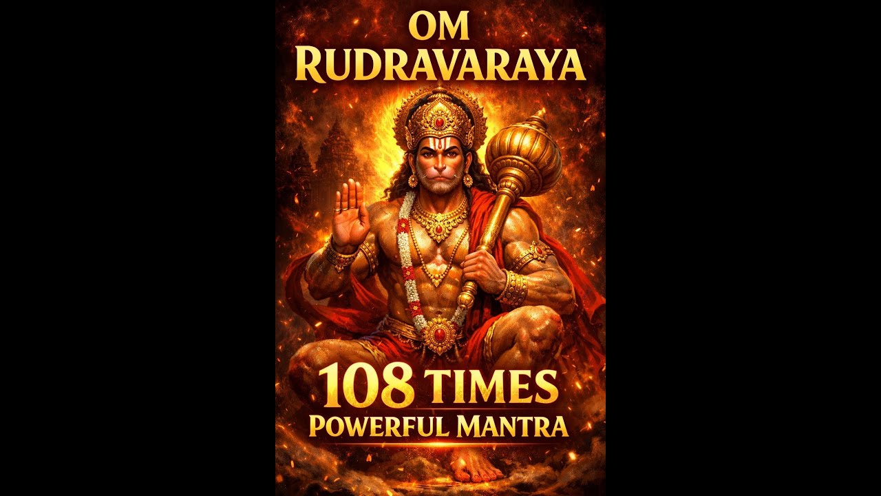 Om Rudravataray 108 Times | Hanuman Powerful Mantra