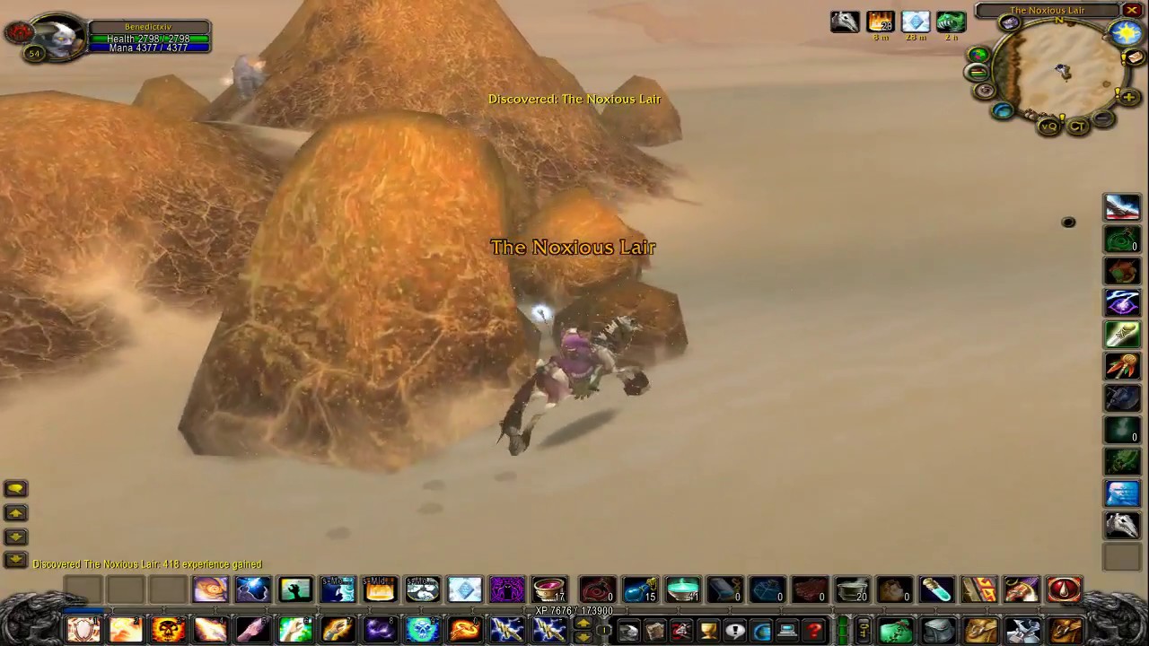 World of Warcraft - Anethema Vanilla - 54-55 - Tanaris Questing pt.3 w/ Un'goro - Priest - Horde
