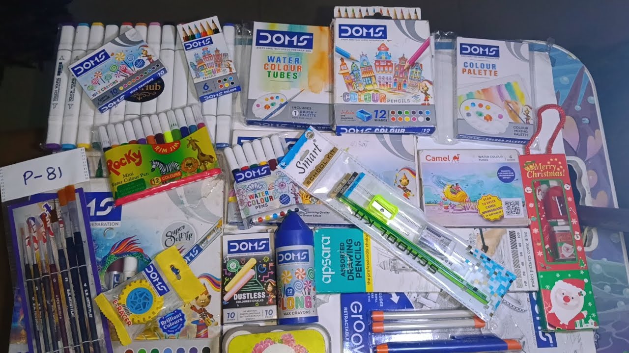 Itna Saara Stationery! 😍 | My Huge DOMS Art Supplies Unboxing & Review! ✨