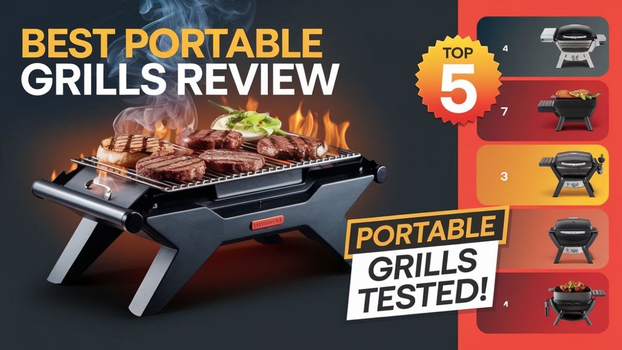 🔥 Top Picks for Camping, Tailgating & Backyard BBQs | 6 Best Portable Grills Review 2025! 🍔