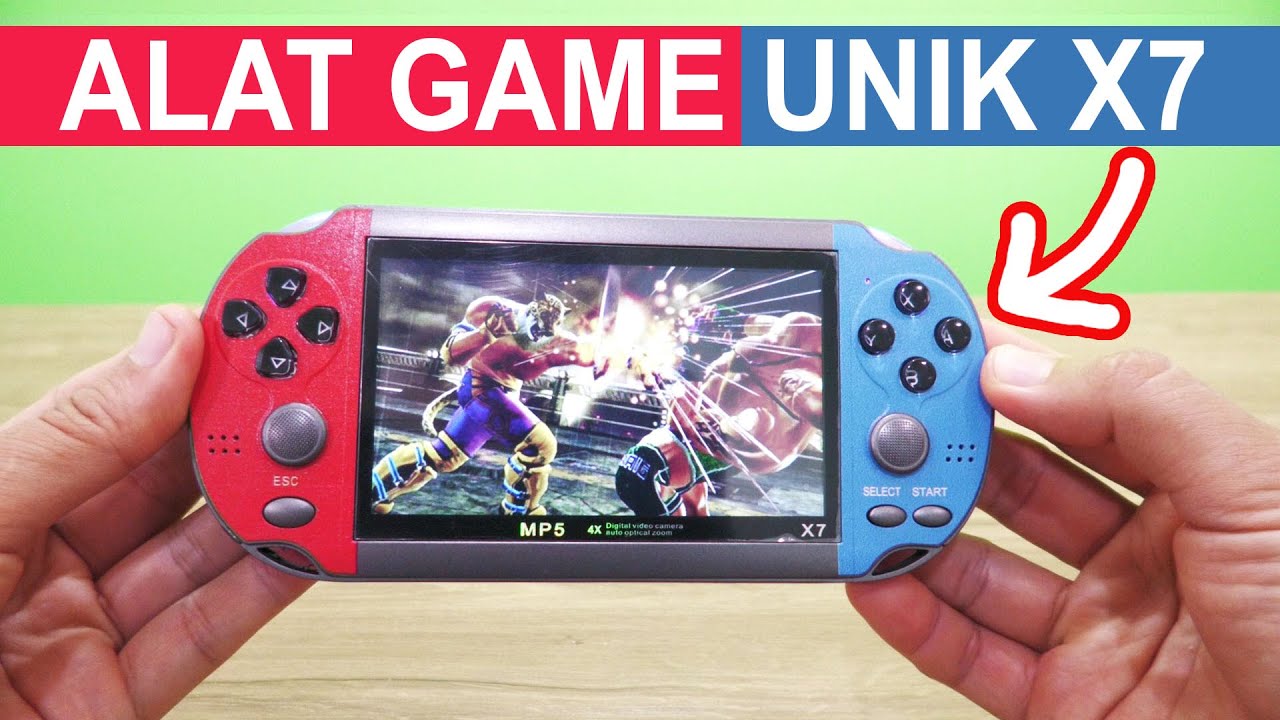 ALAT GAME UNIK, SERU KONSOLE PSP X7 GAME BANYAK DAN MULTIFUNGSI