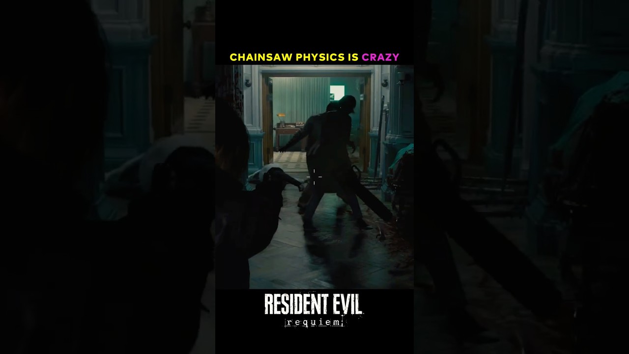 Chainsaw physics in RE9 is Hilarious 😂 #residentevilrequiem #re9 #re9requiem