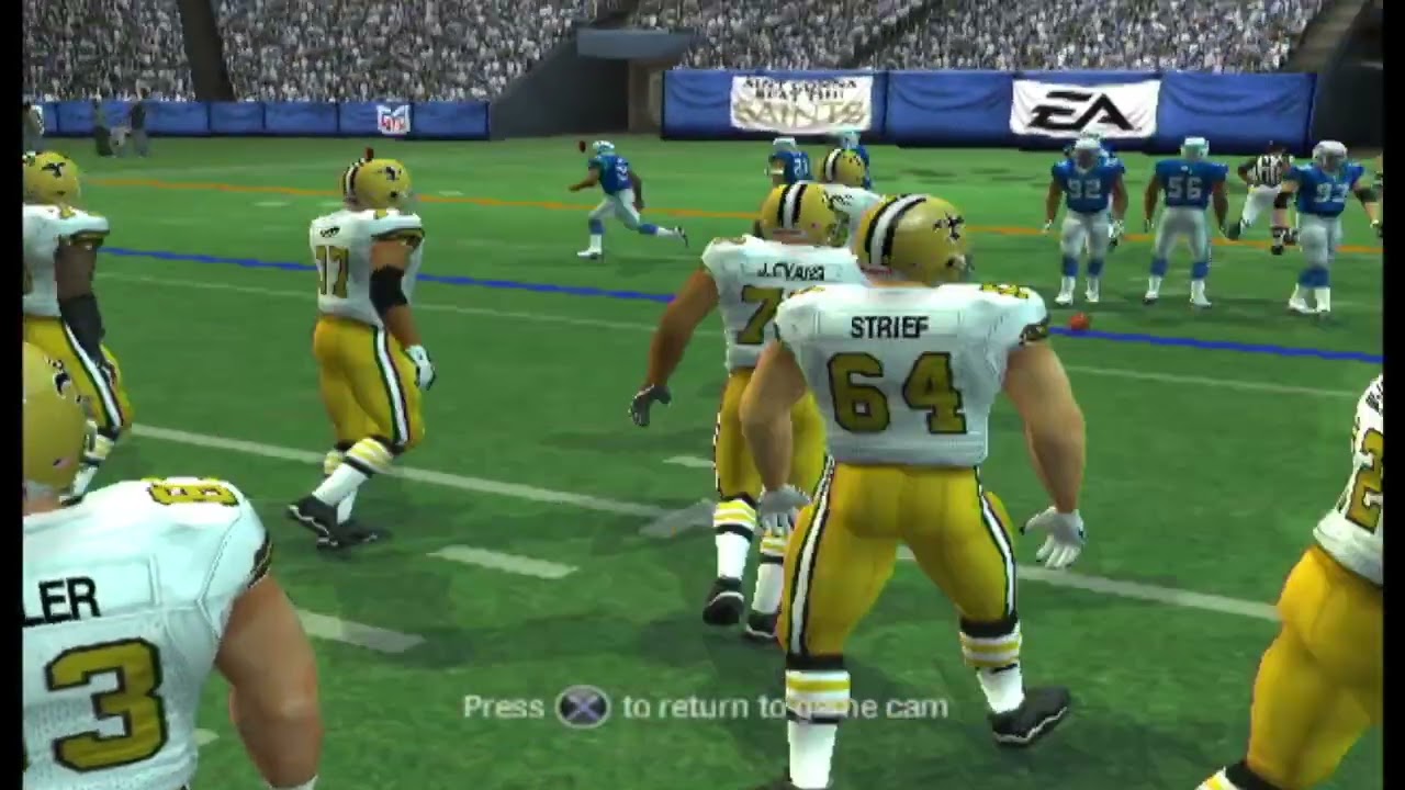 Madden NFL 10 (PS2) seahawks vs saints (at new orleans) (throwback)