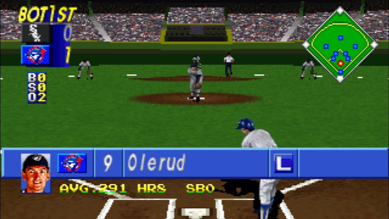 World Series Baseball '96 (PC) - CPU vs. CPU Gameplay