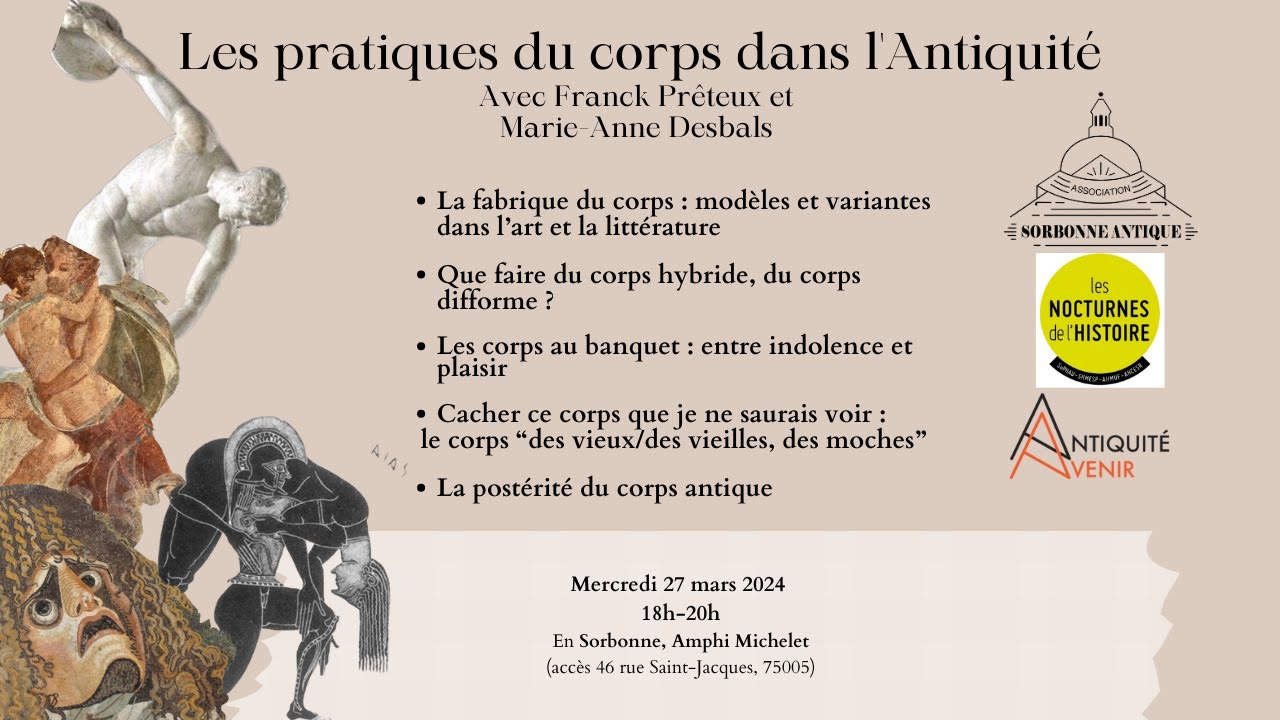 Nocturnes de l'Histoire 2024 : Conférence-débat « Les pratiques du corps dans l’Antiquité »