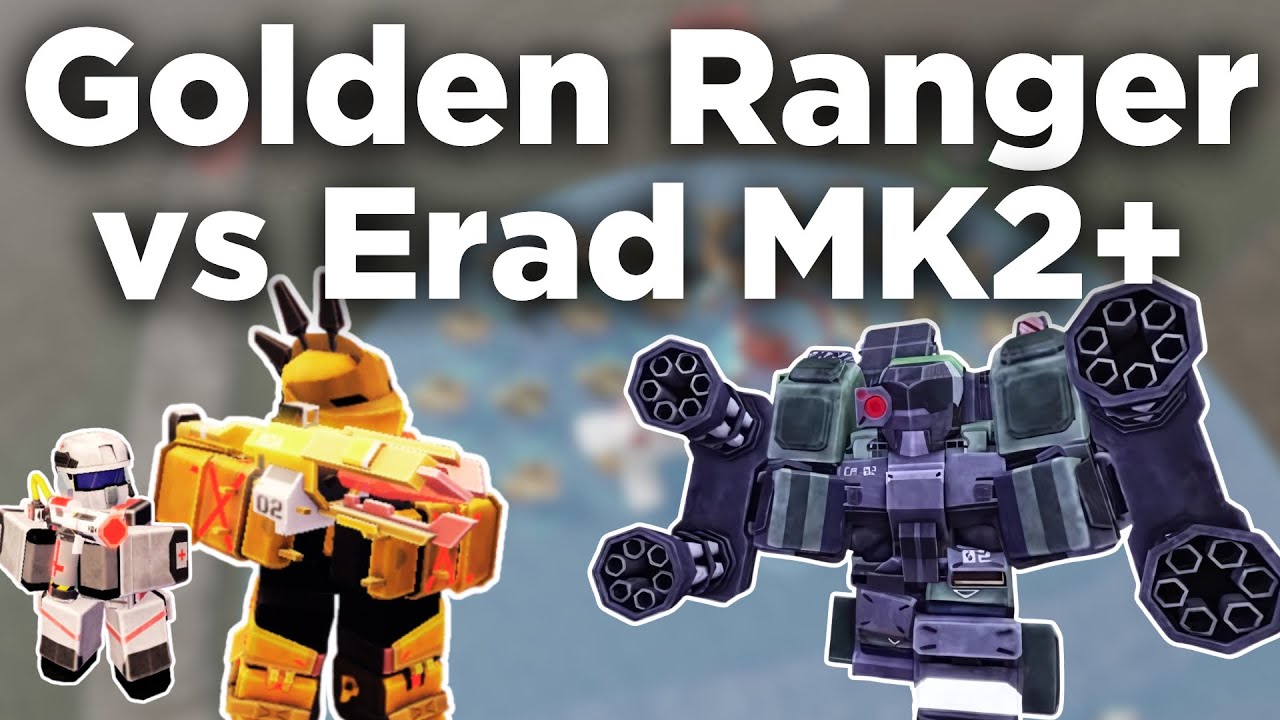 GOLDEN RANGERS VS Eradicator MK2+ (Supports Used) | Roblox TDX