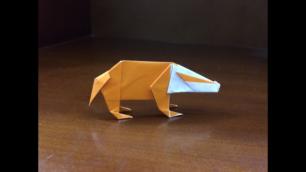Origami badger - how to make badger
