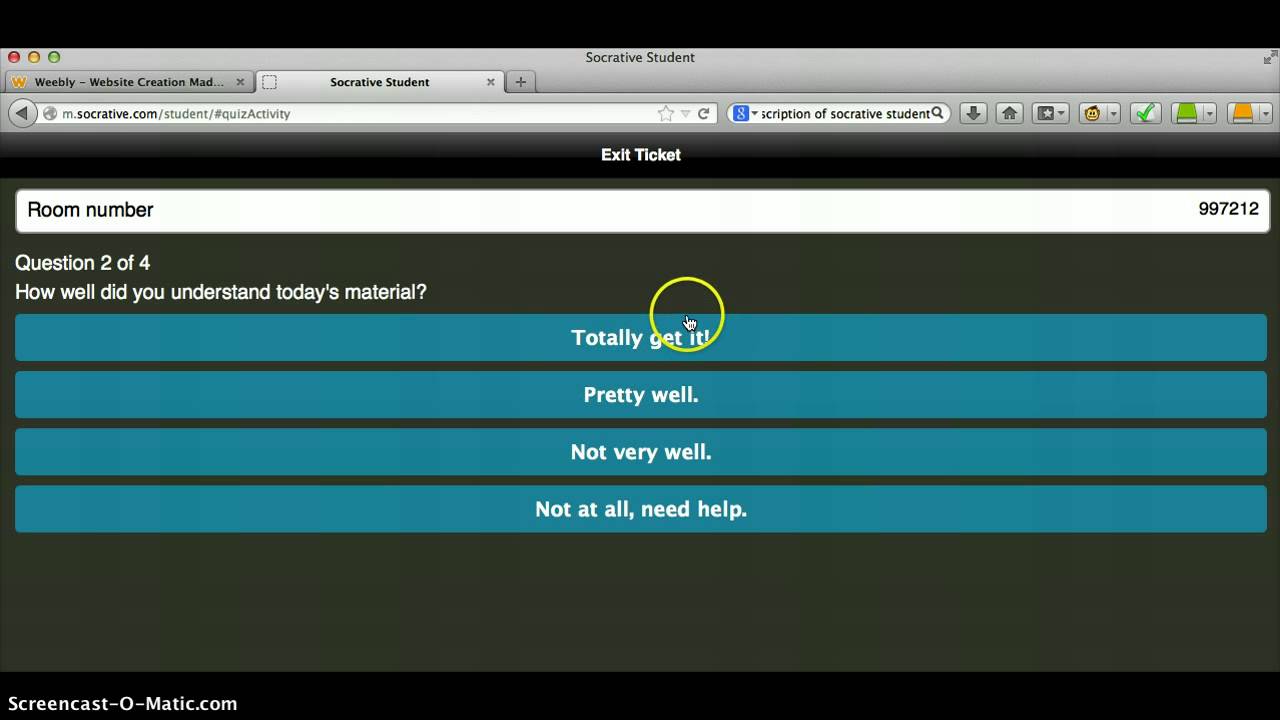 Socrative Student Tutorial