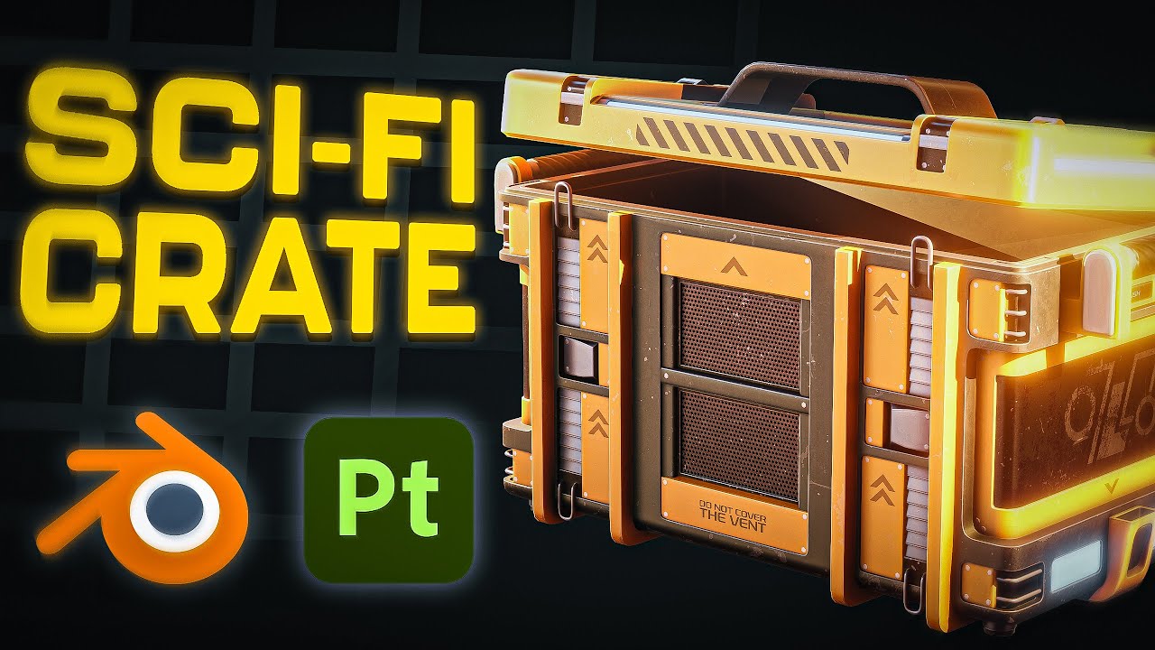 Blender Sci-Fi Crate Modeling – Must-See Game Asset!