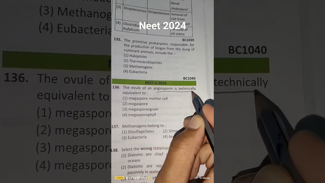 Neet PYQ 2016 biology 😍