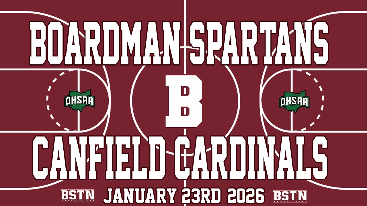 Boardman Spartans vs Canfield Cardinals (Boys Basketball) - 1/23/2026