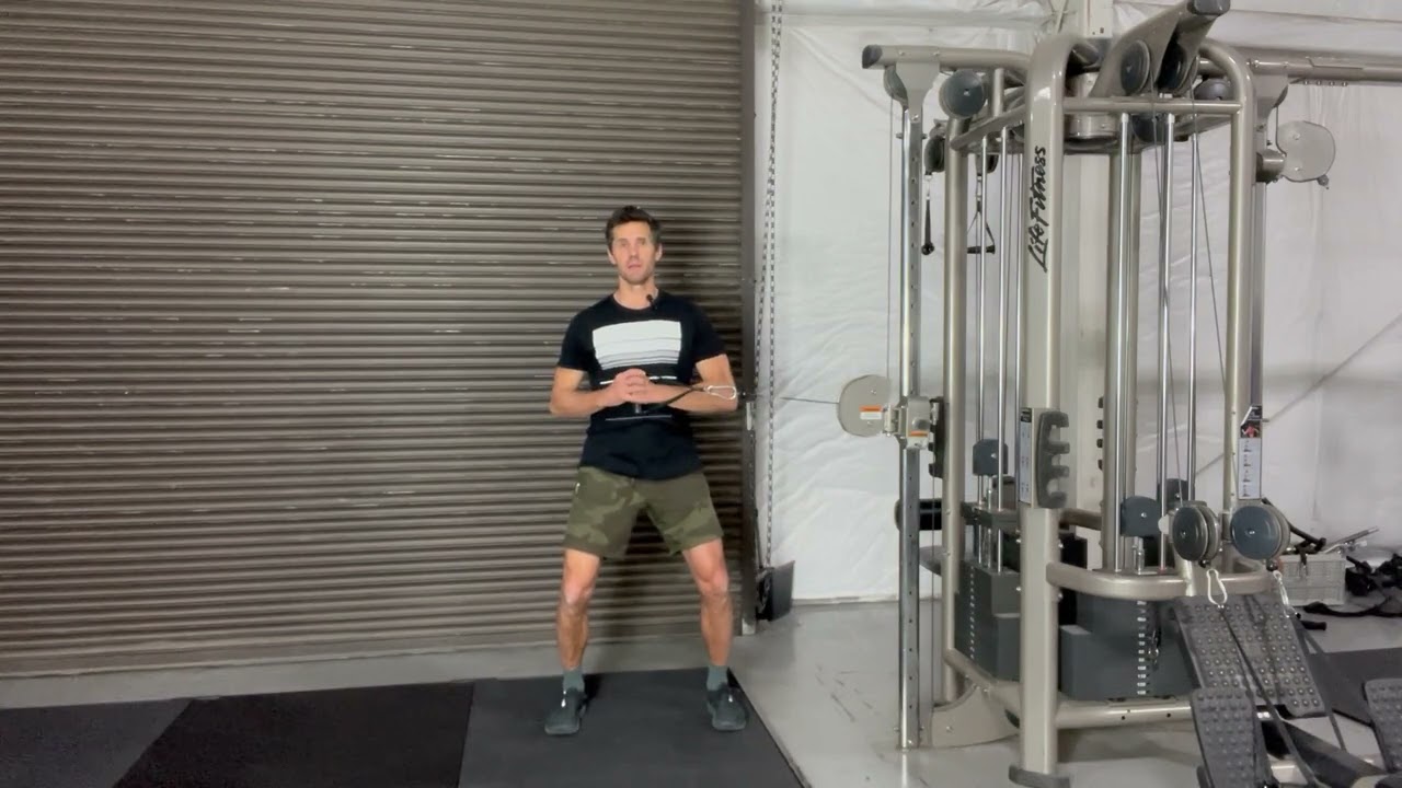 Pallof Press – Parallel Stance (Two Legs, Two Arms)