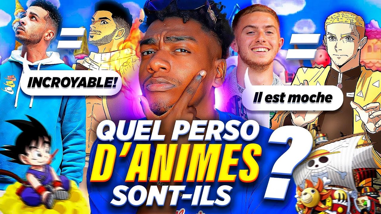 8 YOUTUBEURS = DES PERSOS D'ANIMÉS