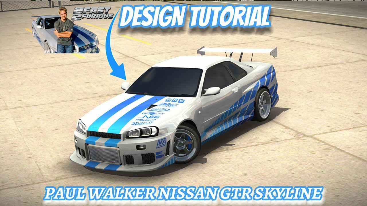 Как сделать || Nissan GTR R34 Skyline от Paul Walker || Руководство по дизайну || Многопользовате...