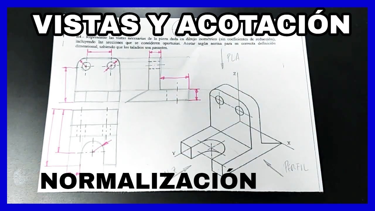 VISTAS - figura con ^^CÍRCULOS^^⭕ y rampas🚀[RESUELTO✅] alzado, planta y perfil