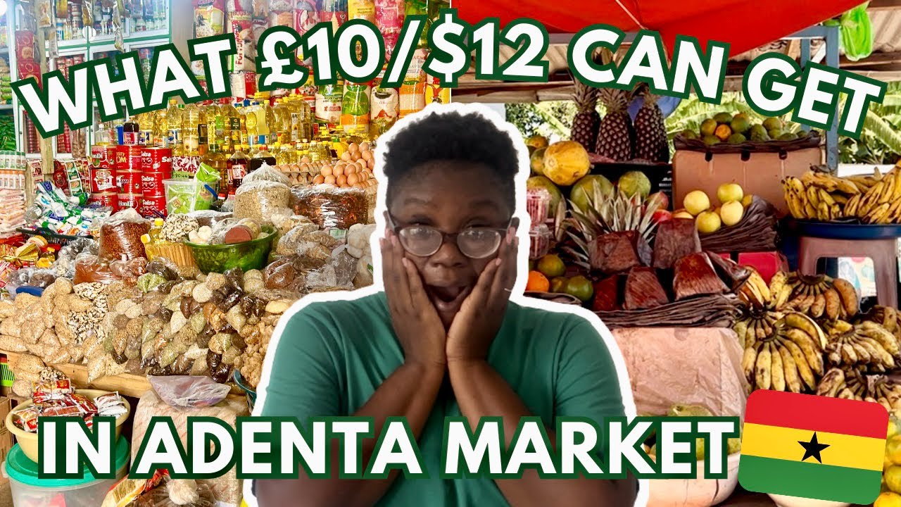 Ghana Market Vlog | What £10/$12 Can Get You In A Ghana Market | Cost Of Living In Ghana 🇬🇭