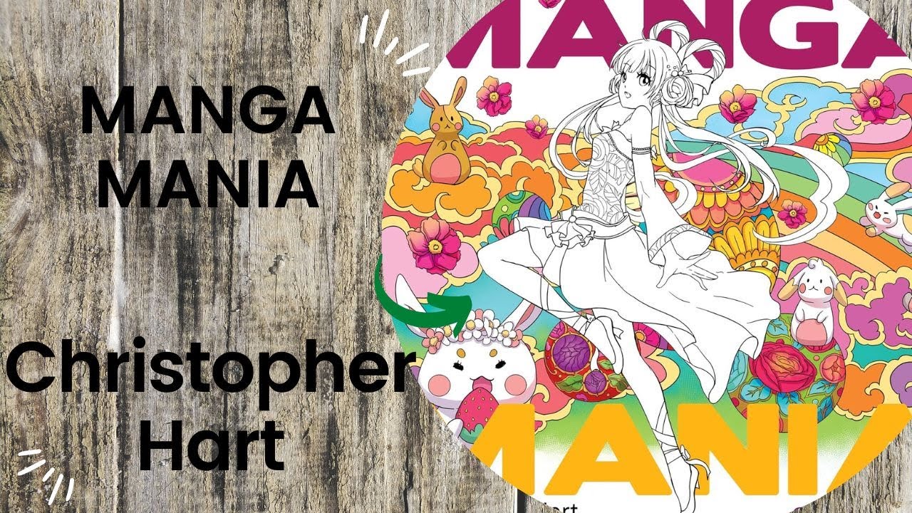 Manga Mania - Christopher Hart  // Adult Colouring Book Flip Through