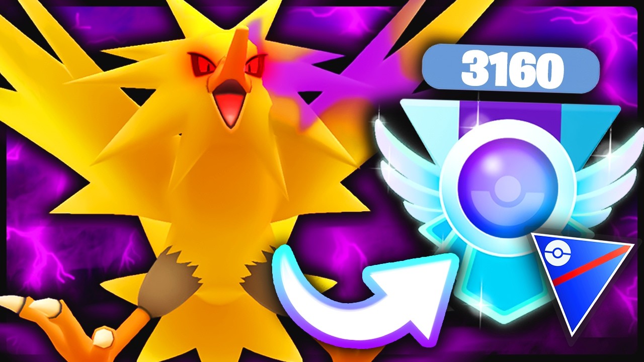 Shadow Zapdos Hits 3160 MMR in Great League ⚡ INSANE Elo Climb | Pokémon GO PvP