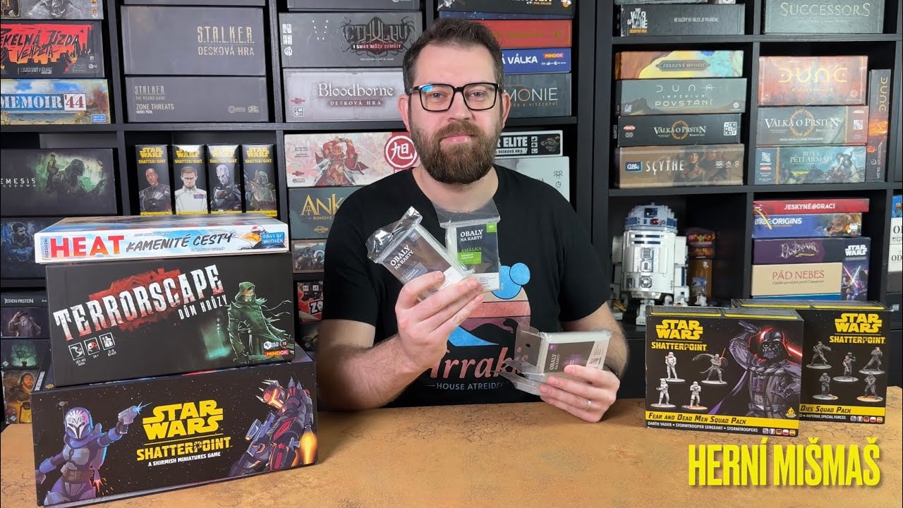 Deskoherní Mišmaš: Rexí obaly l Kamenité cesty l Star Wars: Shatterpoint l Terrorscape