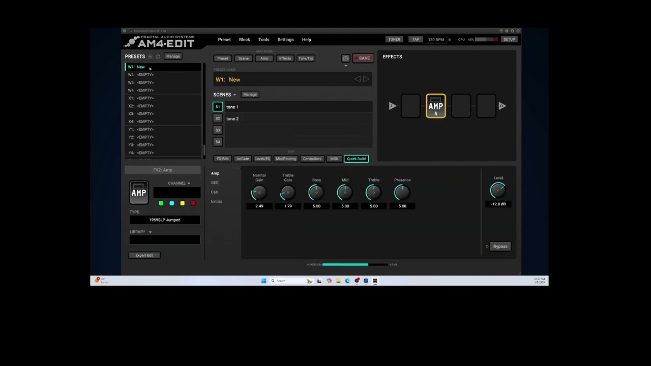 Fractal AM4 Presets Scenes Blocks Channels