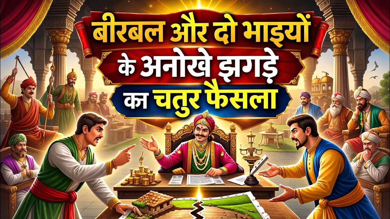 💠 बीरबल और दो भाइयों के अनोखे झगड़े का चतुर फैसला | akbar birbal ki stories Hindi | akbar birbal ki 